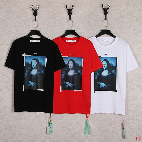 Off-White Mona Lisa Print T-shirt in Black, Red, White