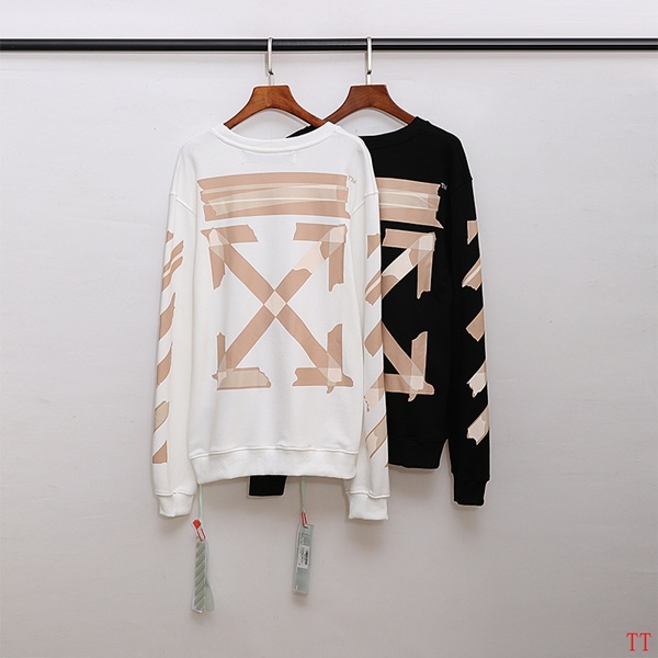 Off-White crewneck sweatshirt with beige arrow print - White, Black